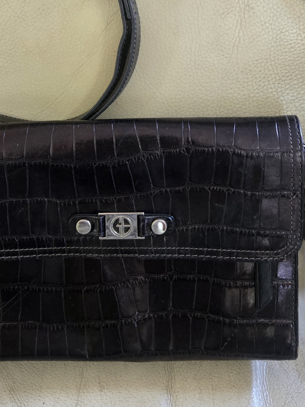 Giani Bernini Shiny Croc Purse